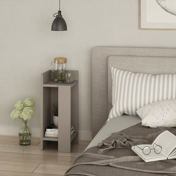 Hanah Home Mesilla de Noche Izquierda Elos, Color Light Mocha